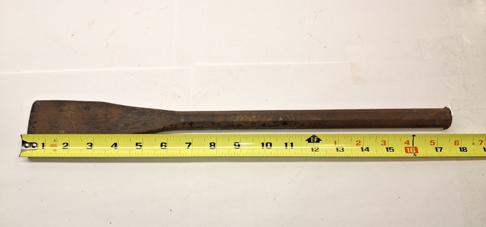 Antique Stanley Atha Timber Framing Chisel 17.5x2 Inch Woodworking Tool