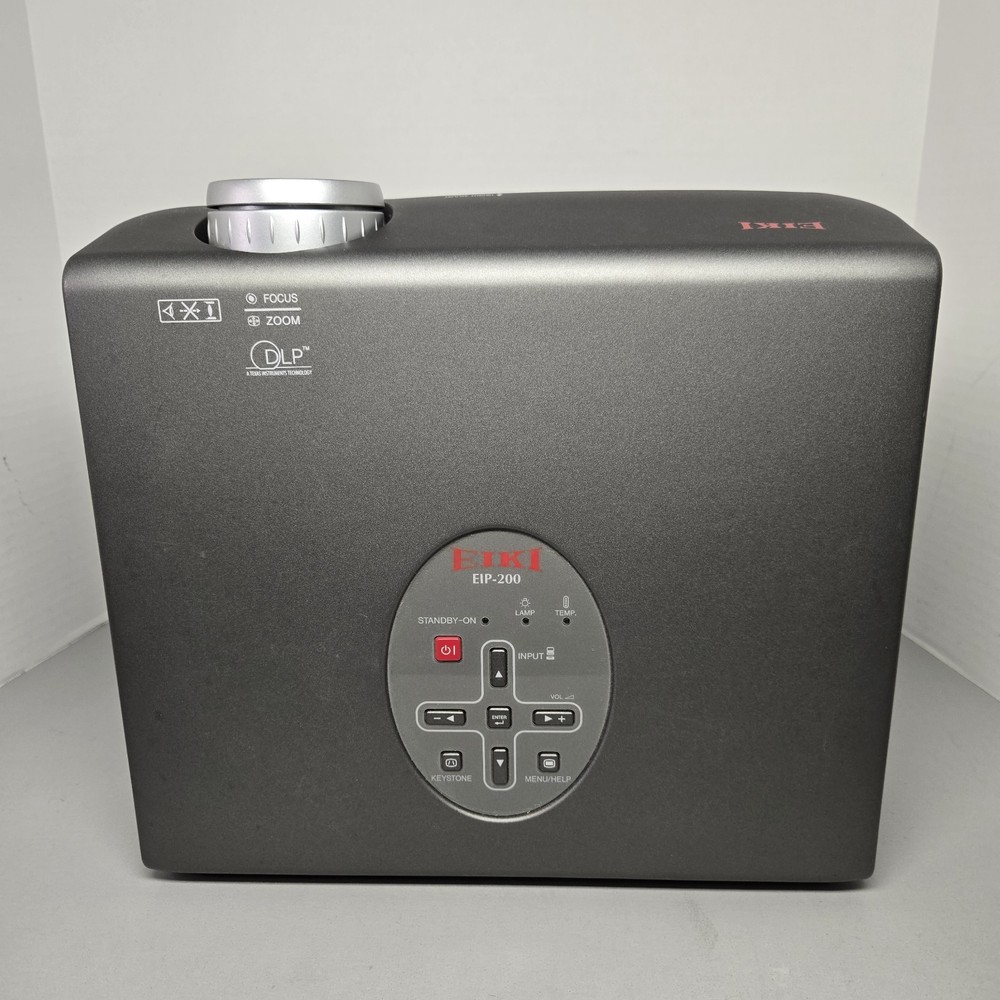 EIKI EIP-200 Projector - VGA / S Video Inputs - Tested - Lamp Timer 201 Hours