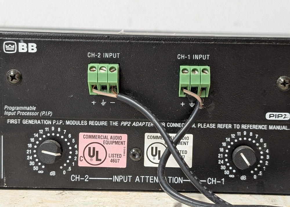 Crown Com-Tech 210 Power Amplifier Two-channels 300 W