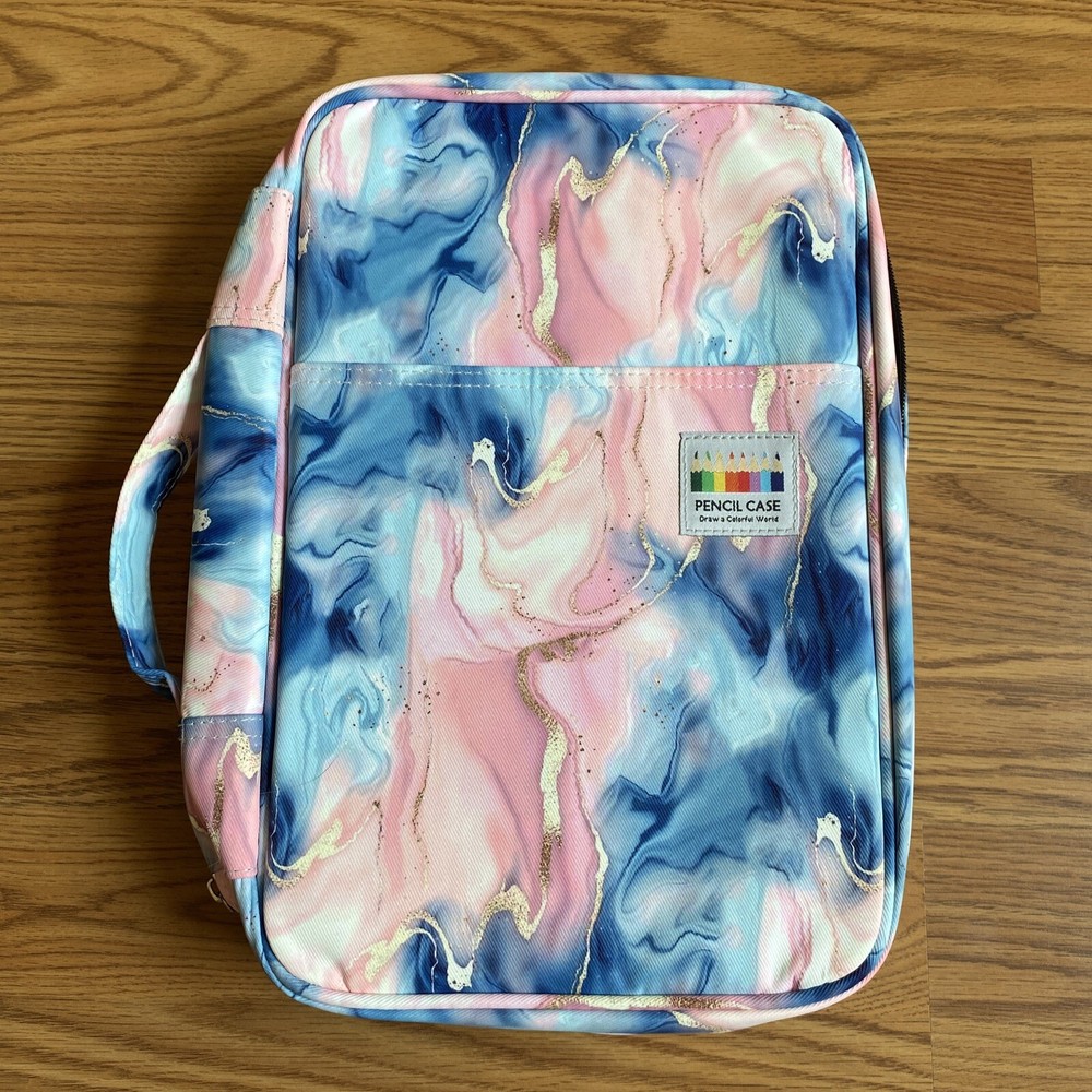 Soft Sided Zippered Pencil Case With 100 Pencil Capicity