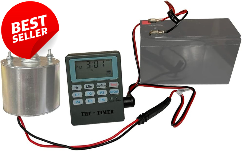 The Timer Wildlife Feeder Controller 6V 12V Programmable LCD Deer Hog Turkey US