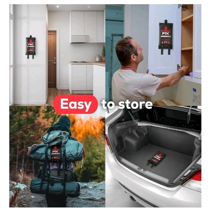 Emergency Fire Blanket for Home & Kitchen 1-Pack + Mount Fire. B3