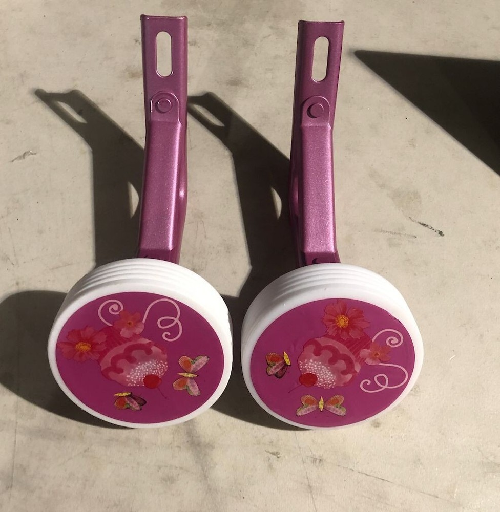 Children's Cupcake Bicycle Training Wheel Set