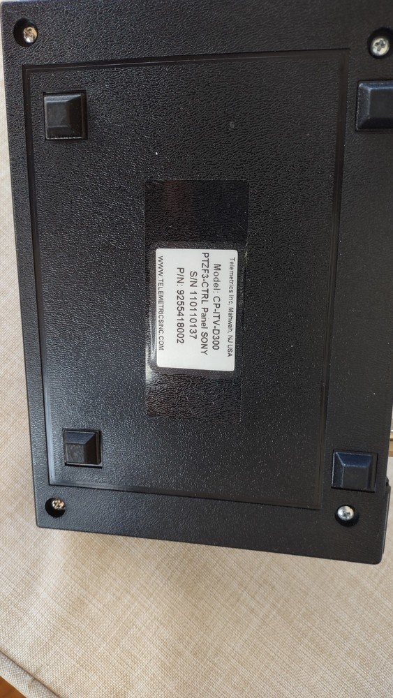 Telemetrics CP-ITV-D300 PTZ Camera Control Panel w/power AC adaptor