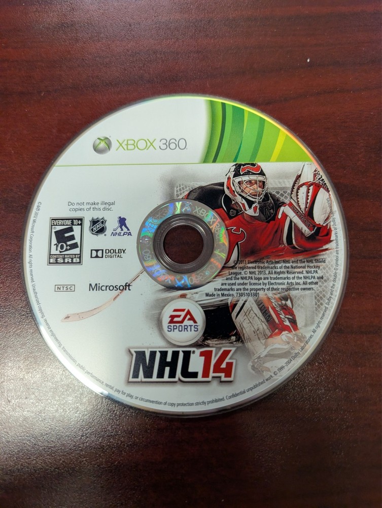 NHL 14 (Microsoft Xbox 360, 2013) NO TRACKING - DISC ONLY