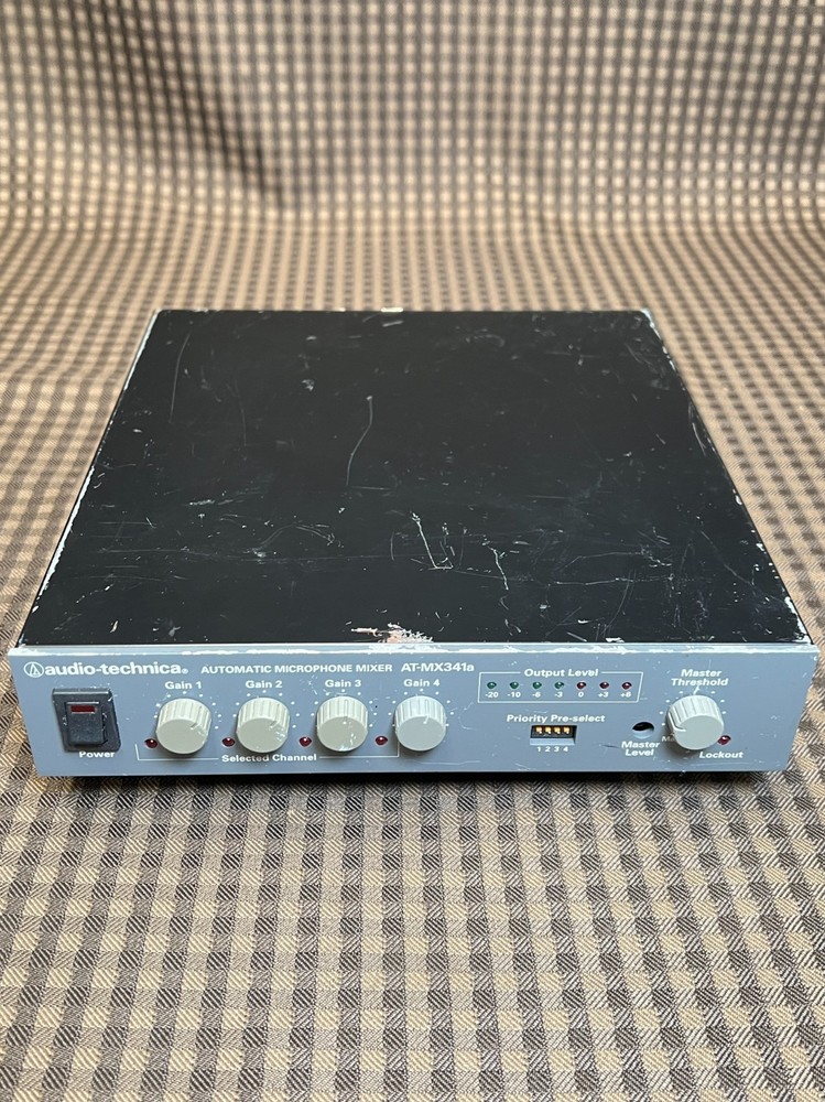 Audio Technica AT-MX341a Automatic 4 Channel Microphone Smart Mixer Rack Mount