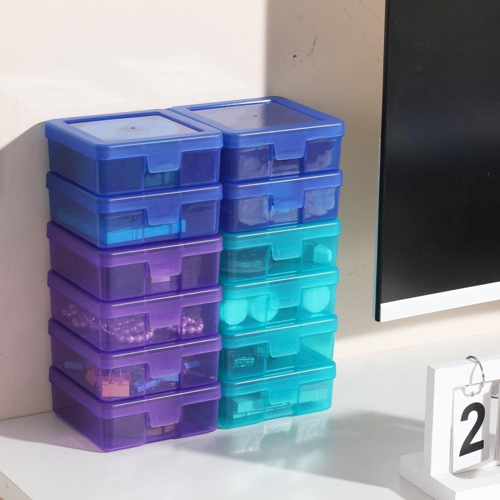Small Plastic Storage Containers Clear Arts & Crafts Storage Boxes & Organize...