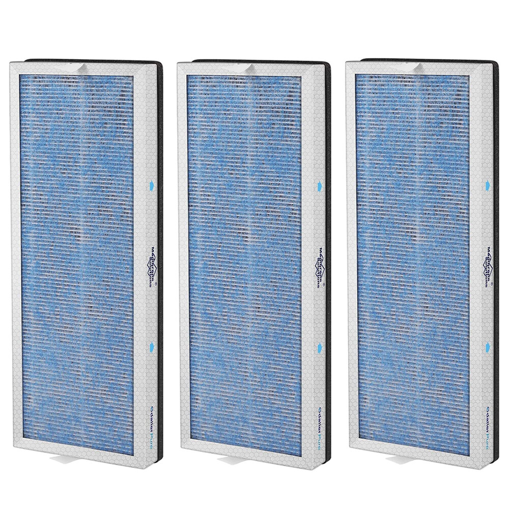 3 Pack H13 True HEPA Air Purifier Filter Replacement For Membrane Solutions MS18