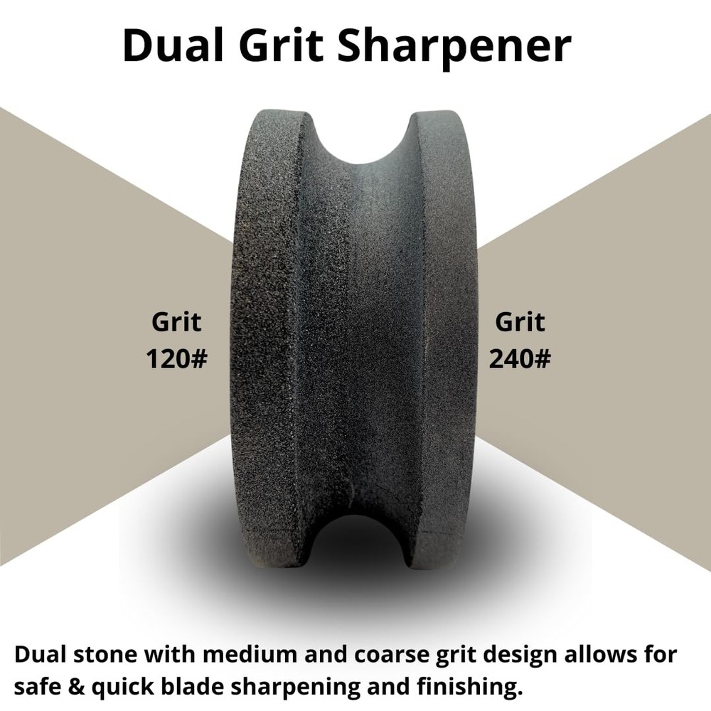 4" Dual Grit Axe/Hatchet Silicon Carbide Sharpener Multipurpose Sharpening St...