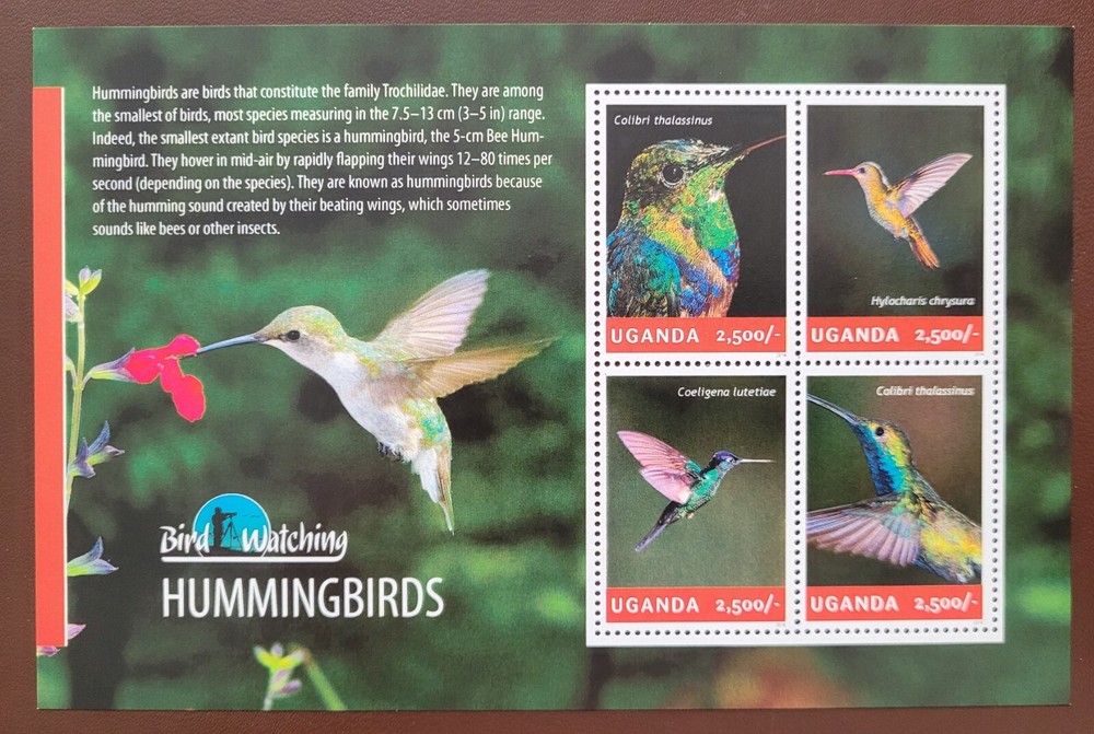 Uganda 2014 / Birds - Hummingbirds  / 4v ms