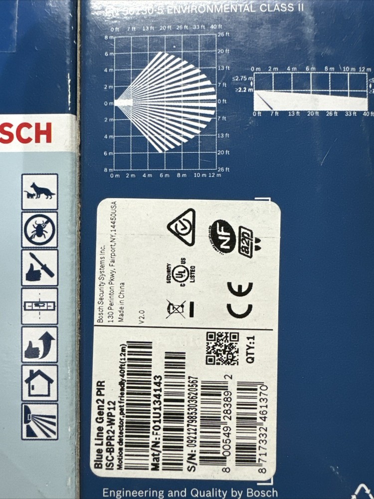 Bosch ISC-BDL2-WP12 MOTION DETECTOR PIR