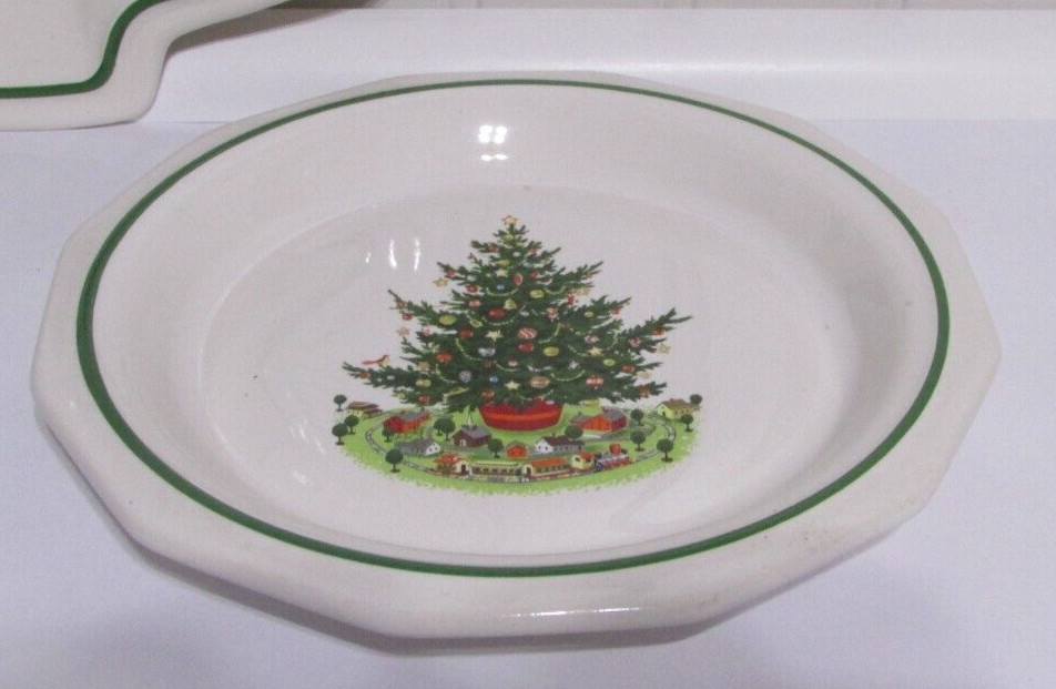 Pfaltzgraff Christmas Heritage Tree Plate and Bread Plate