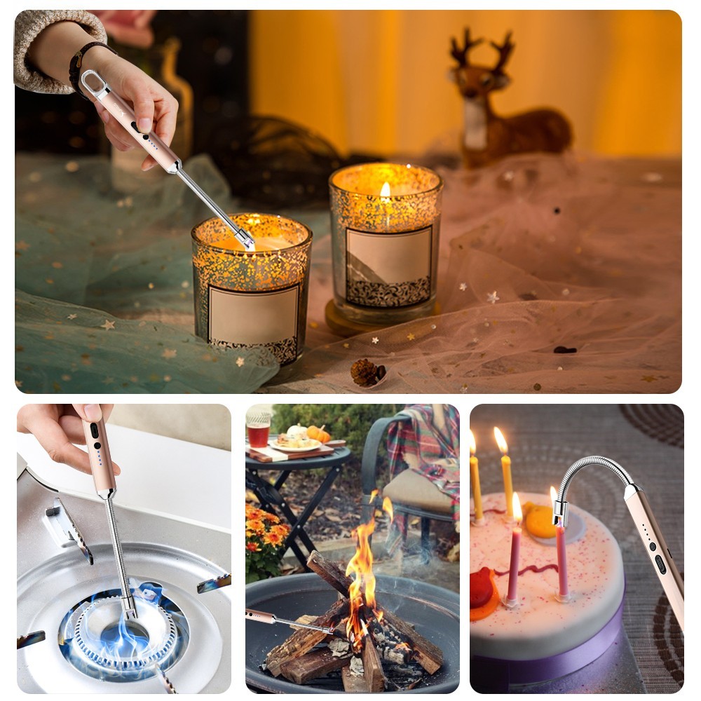 Candle Lighter Electric Rechargeable Lighter USB Arc Plasma Lighter