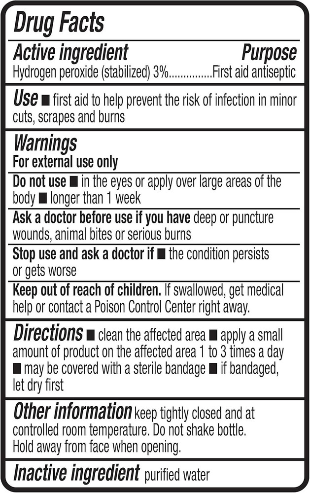 3% Hydrogen Peroxide First Aid Solution, 32 oz - Gentle Infection Prevention