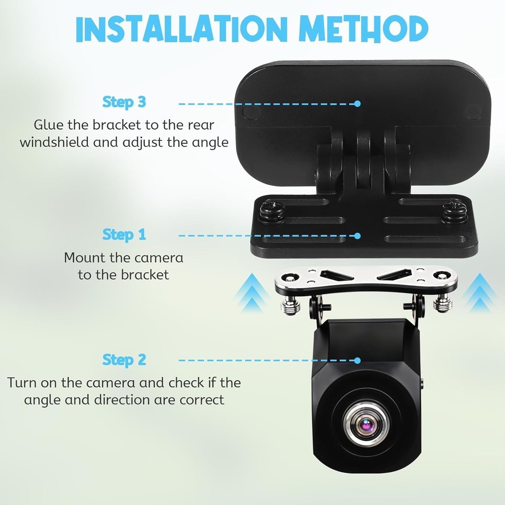 Universal Dash Cam Rear View Holder with Screwdriver Tool - Compact Design