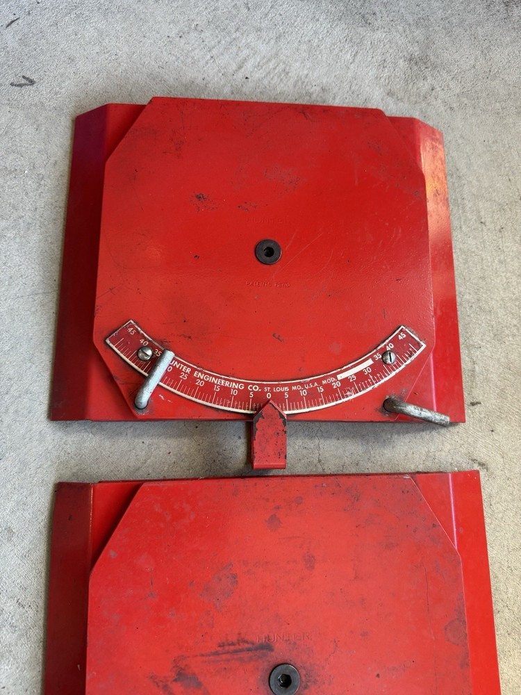 Hunter Engineering Made In USA Alignment Plates