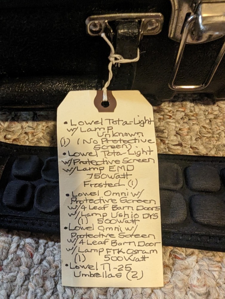 WOW...Lowell /Smith Victor Master Lighting Set