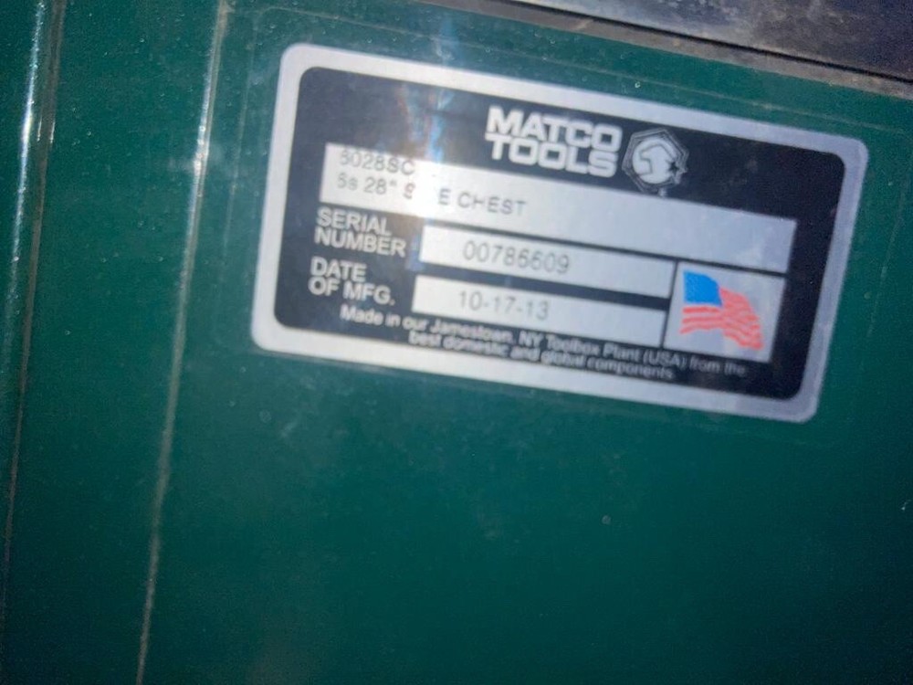 matco tools box used