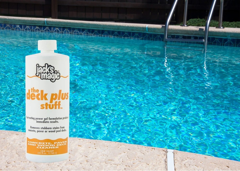 Jack's Magic The Deck Plus Stuff Remove Stains from Wood, Concrete - 1 Qt Bottle