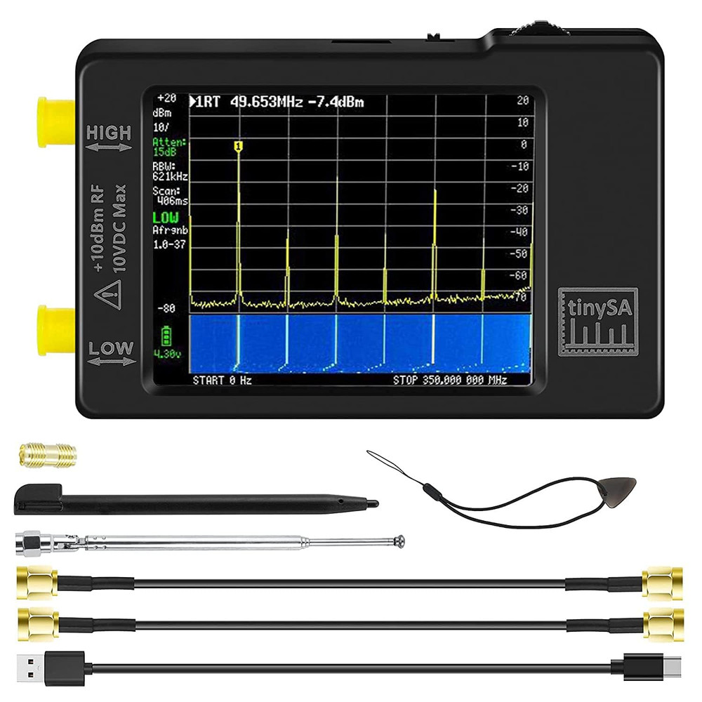Portable Tinysa Spectrum Analyzer,  V0.3.1 Handheld Frequency Analyzer, Signal G