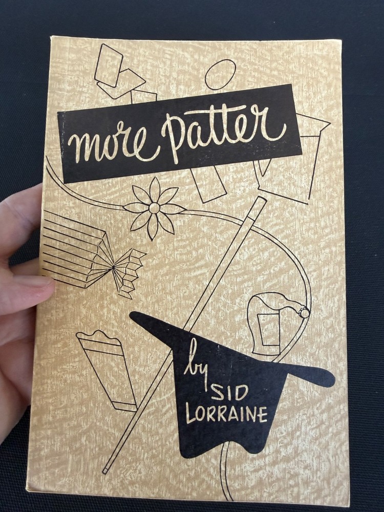 "More Patter" by Sid Lorraine Vintage 1950 Magic Trick Book SIGNED