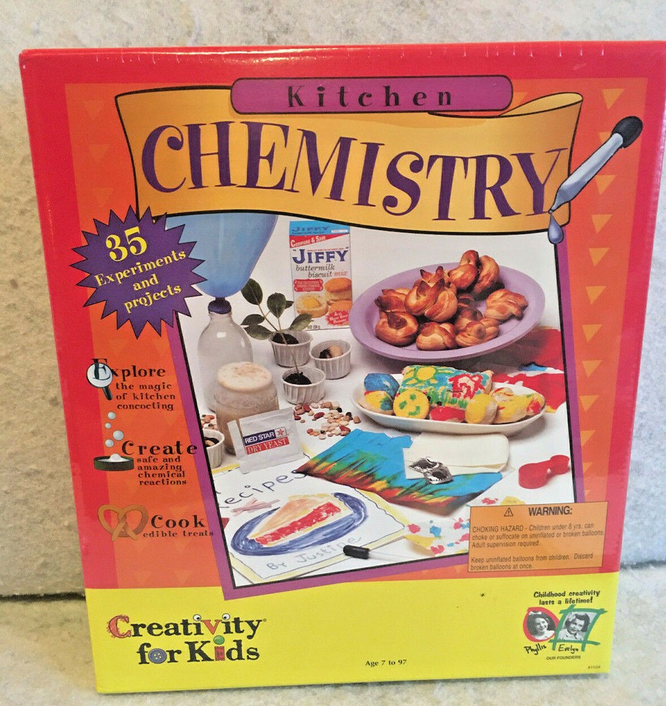 New Creativity For Kids Kitchen Chemistry Set~35 experiments & projects