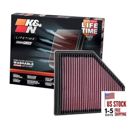 High-Flow Original Lifetime Engine Air Filter: Increase Power: Premium,