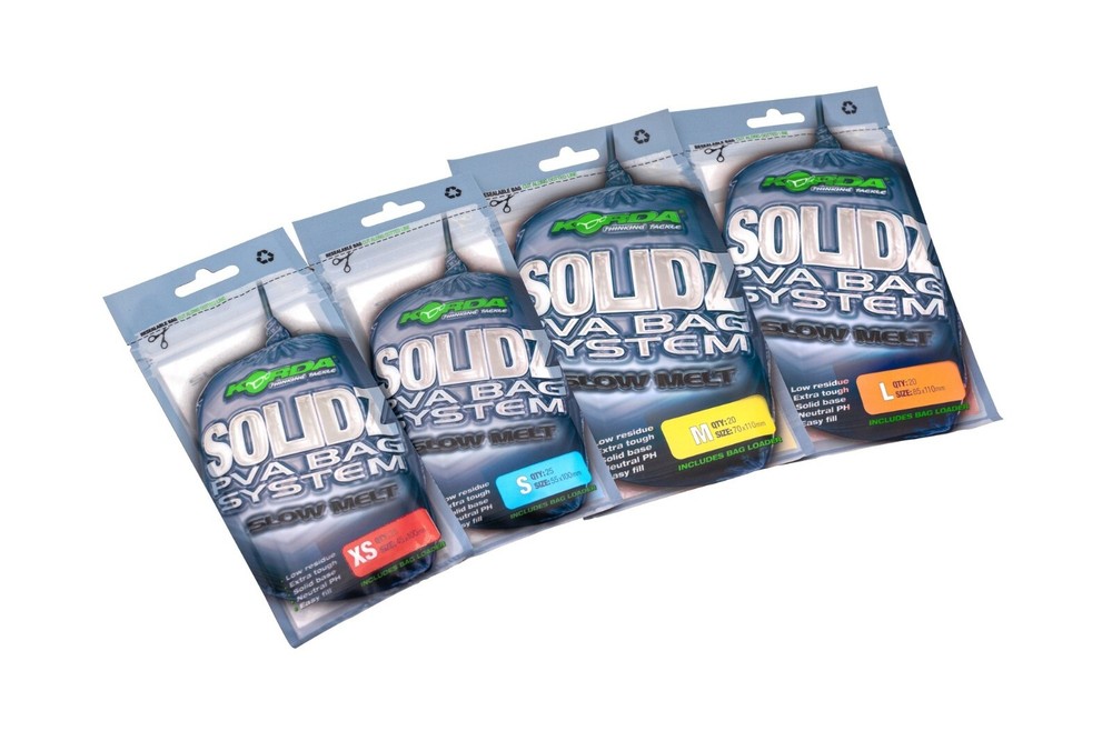 Korda Slow Melt Solidz Solid PVA Bags