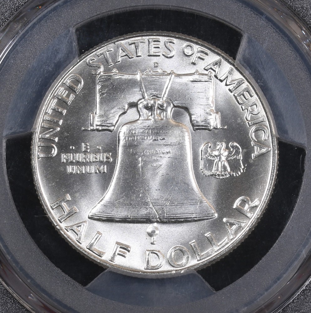 1961 D Half Dollars Franklin PCGS MS-65 FBL