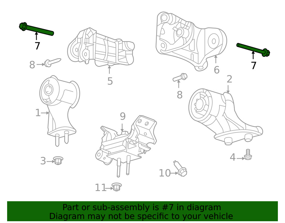 Genuine Ford Support Bolt W720953S439