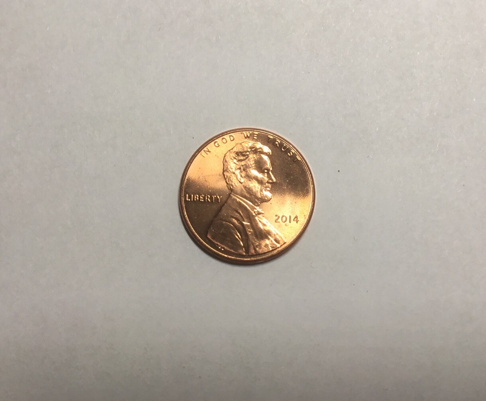 2014 P Lincoln Shield Cent Choice BU Free Shipping !!!