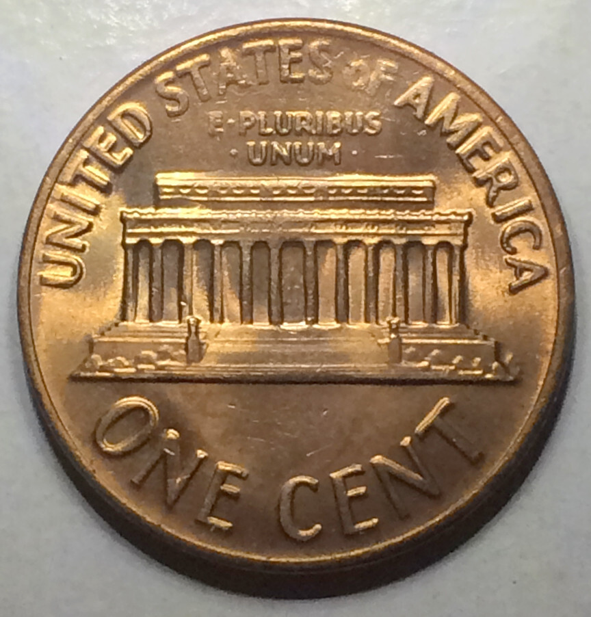 1971 D Lincoln Cent BU Red- Spike Head- Unlisted