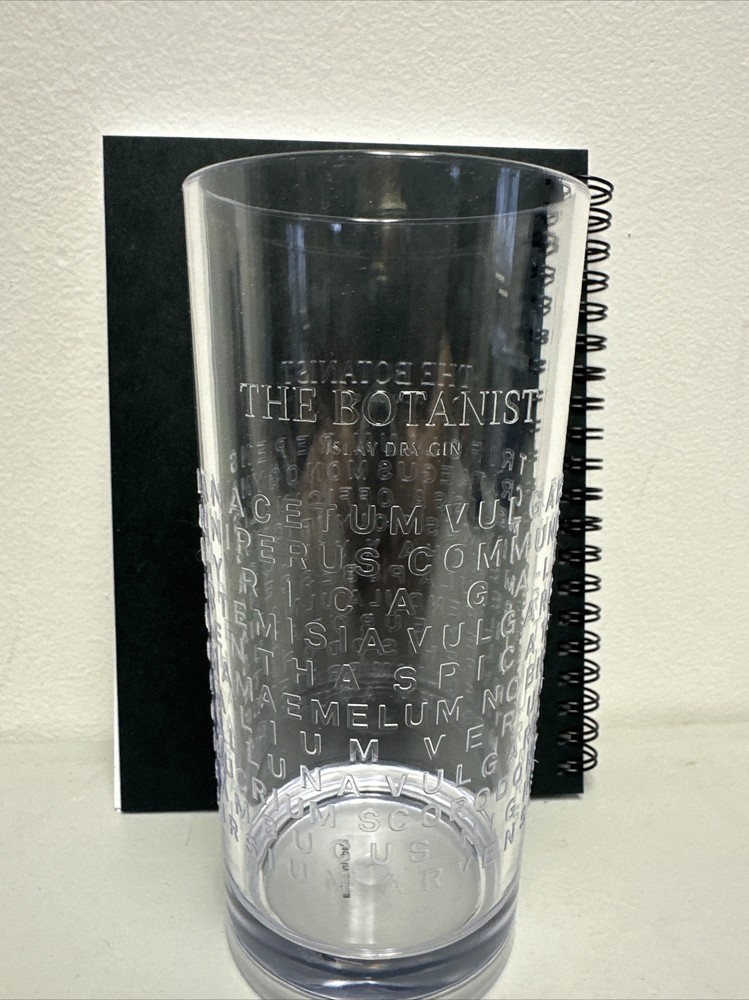 The Botanist Islay Dry Gin a plastic cup