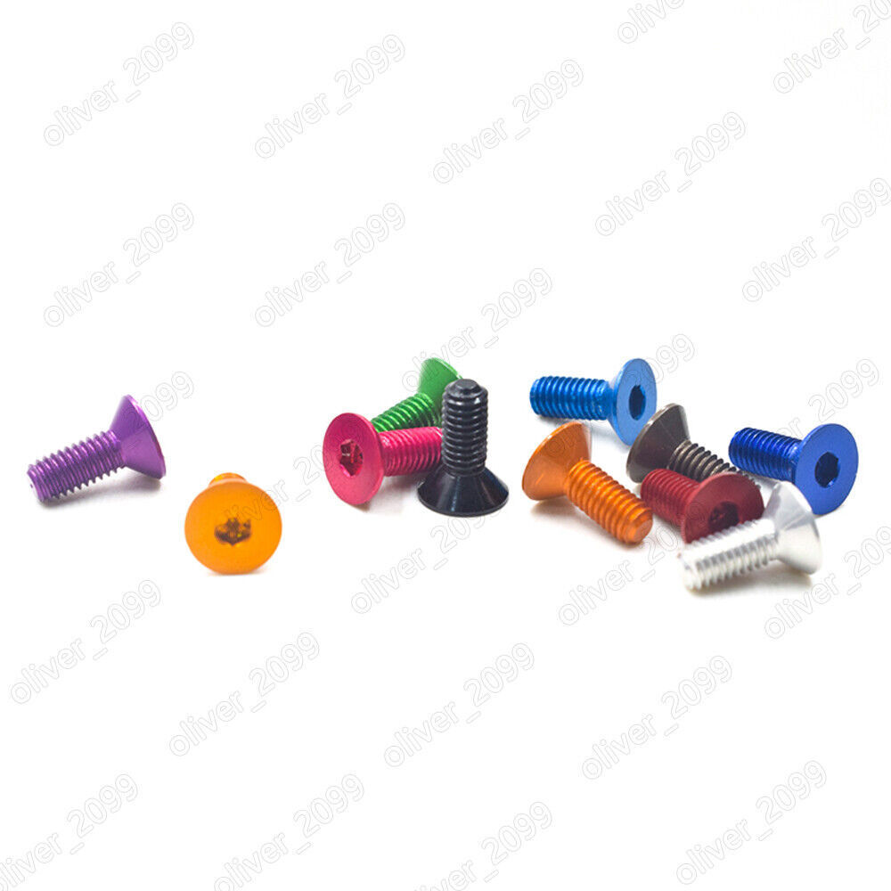 Colorful Aluminum 7075 Hex Socket Countersunk Flat Head Screws M3 M4
