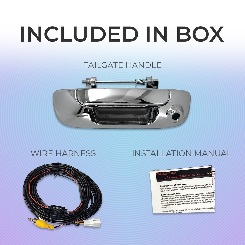 For Dodge Ram (2002-2008) Chrome Tailgate Handle with Backup Camera