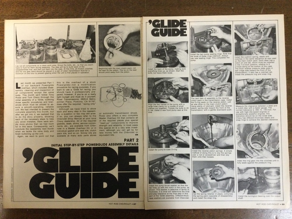 Misc 6517 Article Step by step procedures for overhauling a Powerglide Trans 4pg