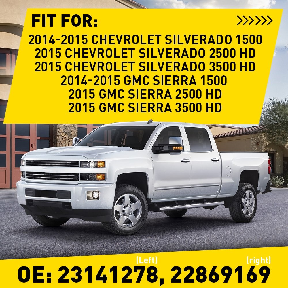 2X Left & Right Side Tail Light Socket Wire Harness For Chevy Silverado 2014-15