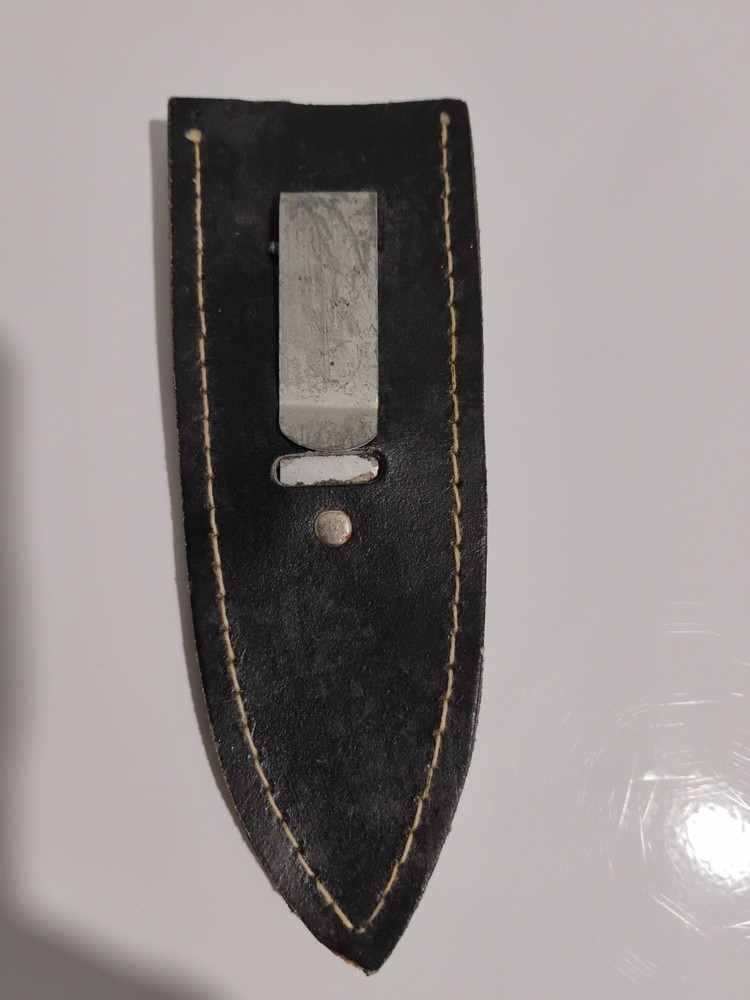 Vintage leather boot knife sheath