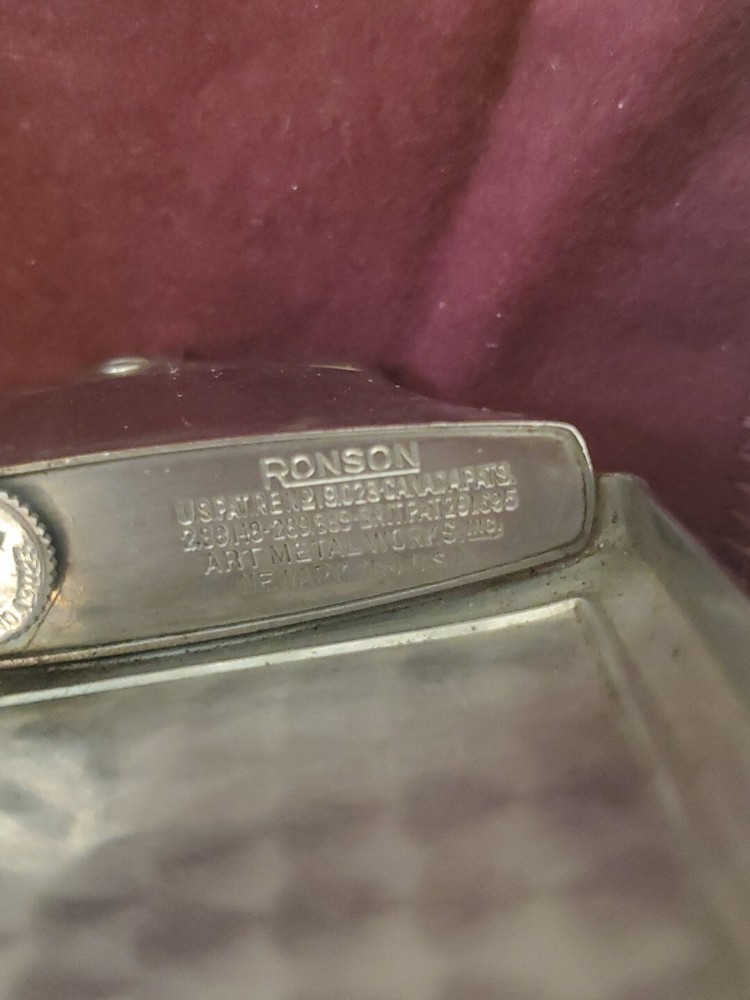Vintage Ronson CIGARETTE Lighter Art Deco MASTERCASE With Original Bag & Box