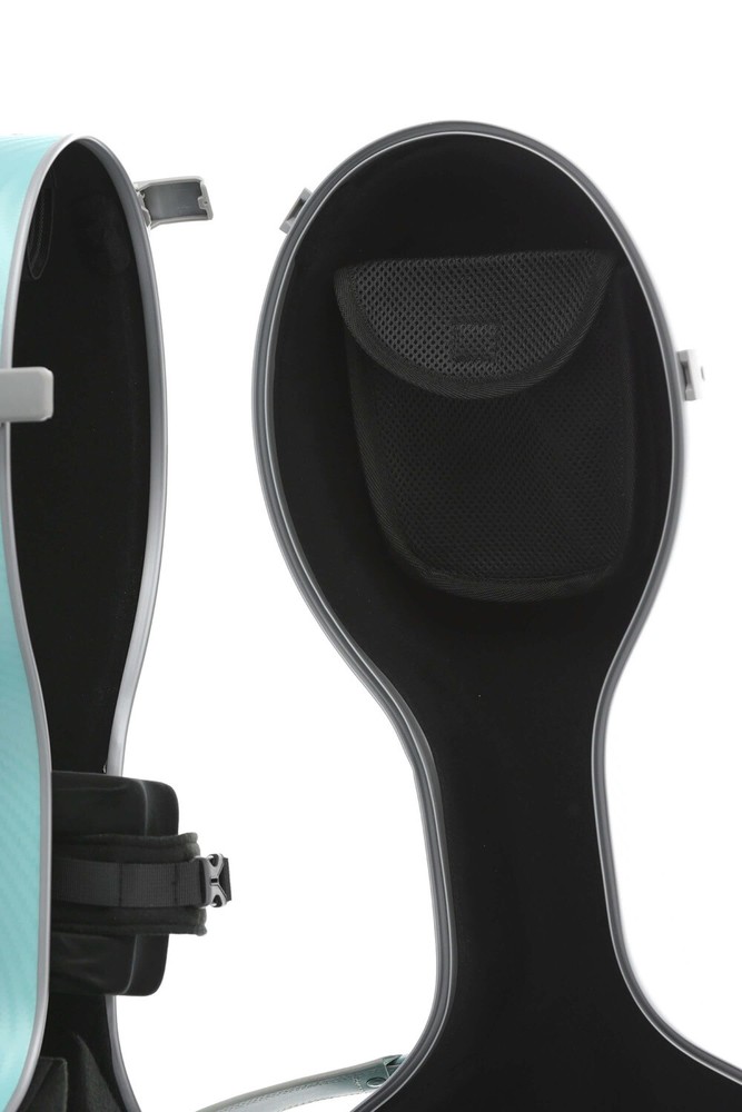 GEWApure cello case polycarbonate, model FUN, green-grey