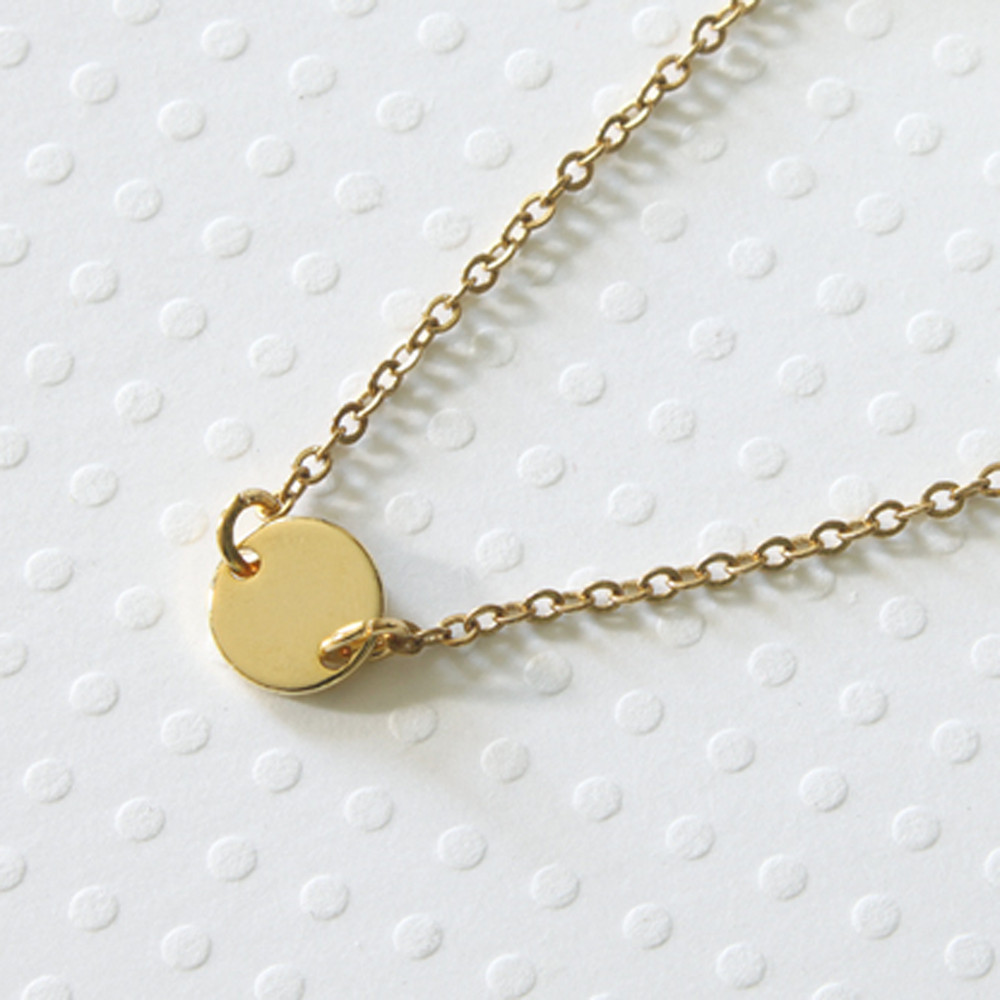Gold Dot Connector Necklace