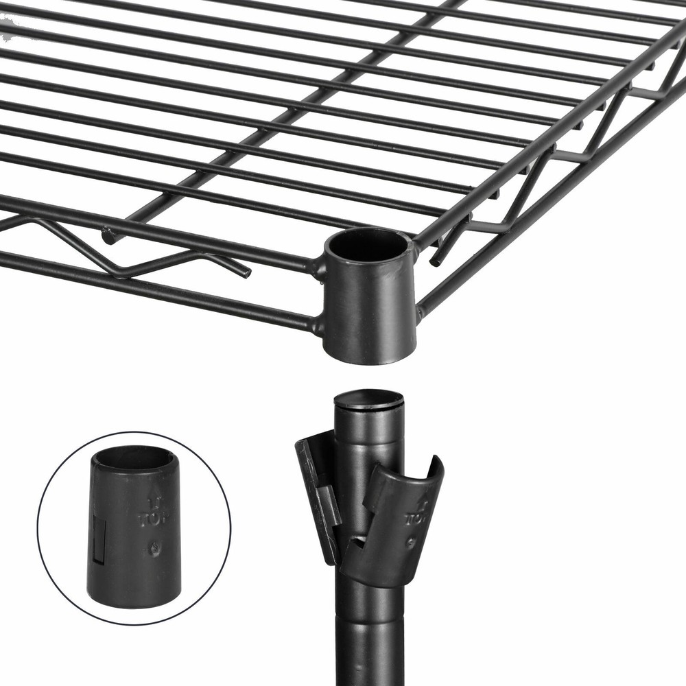4-Tier Wire Shelving Rack Shelf Storage Metal Organizer Home-saving Kitchen