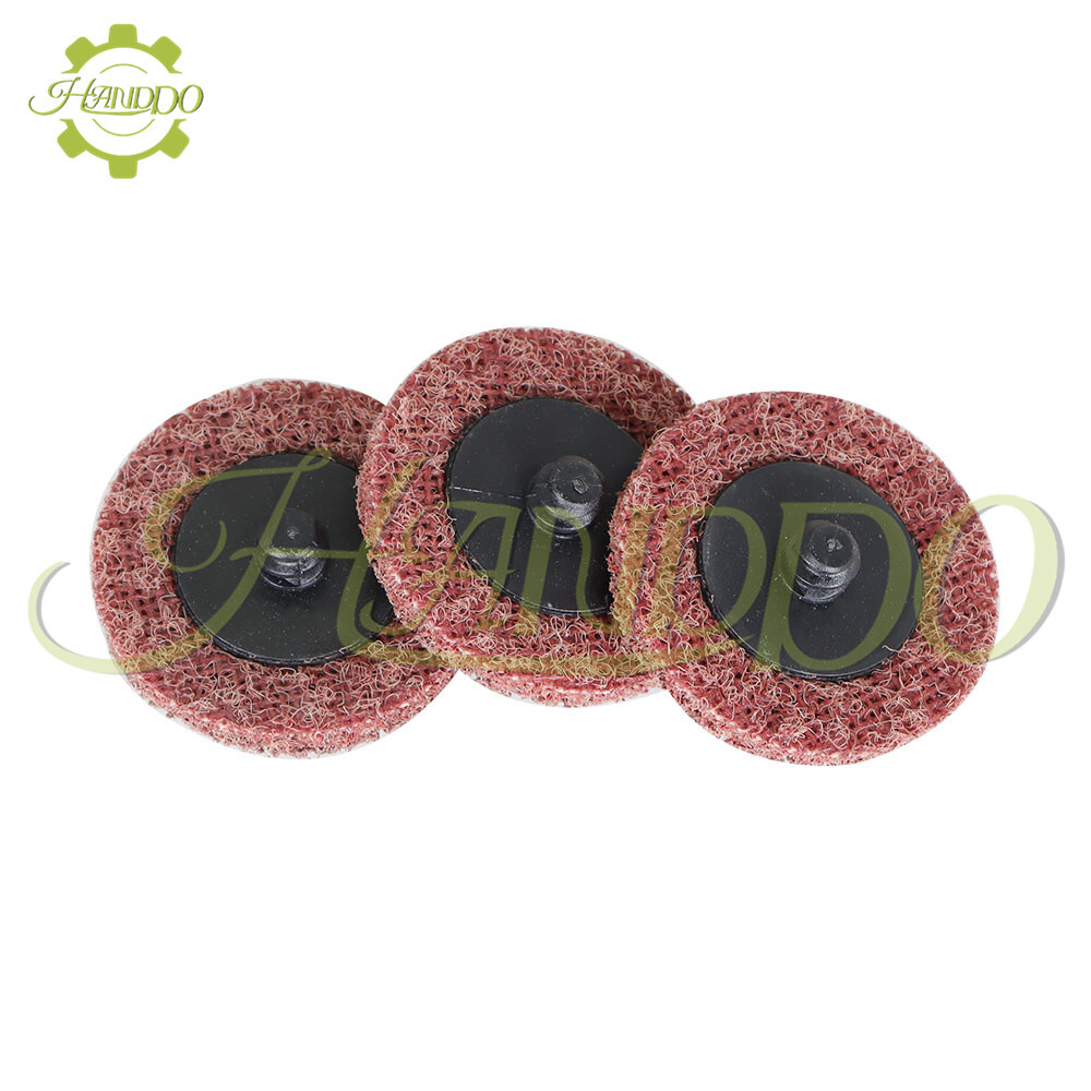 50Pcs 2" Medium Surface Conditioning Discs Roll Lock Die Grinder Sanding Pads