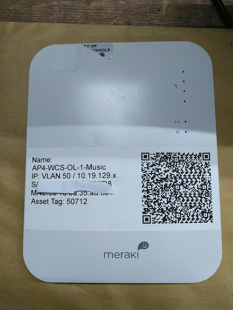 Cisco Meraki MR16 Wireless Access Point Cloud-Managed Unclaimed