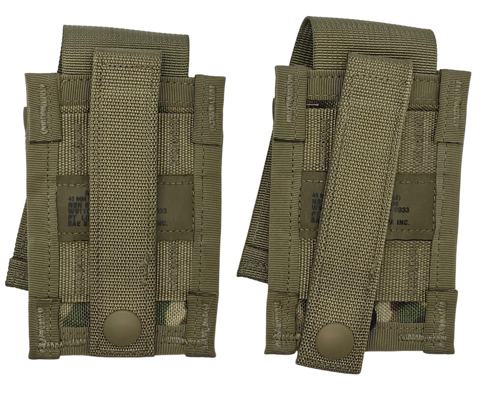 USGI MOLLE II 40MM Single HE Pouch OCP X 2