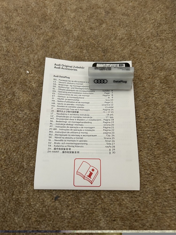 81A051629 - Genuine Audi New Plug and Play Dataplug