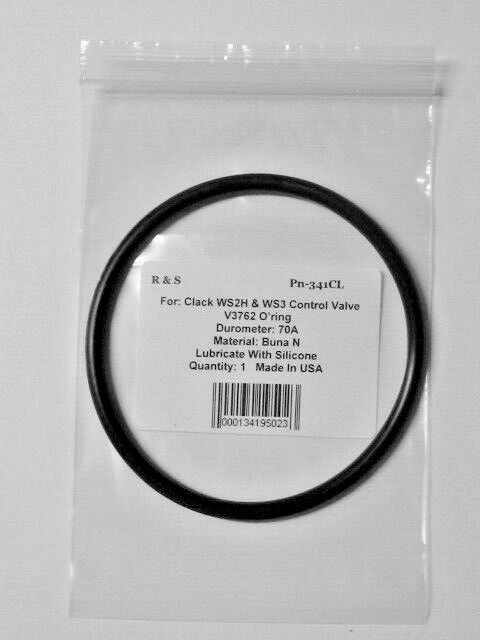 Clack WS2H & WS3 Control Valve V3762 O-Ring / R&S 341CL