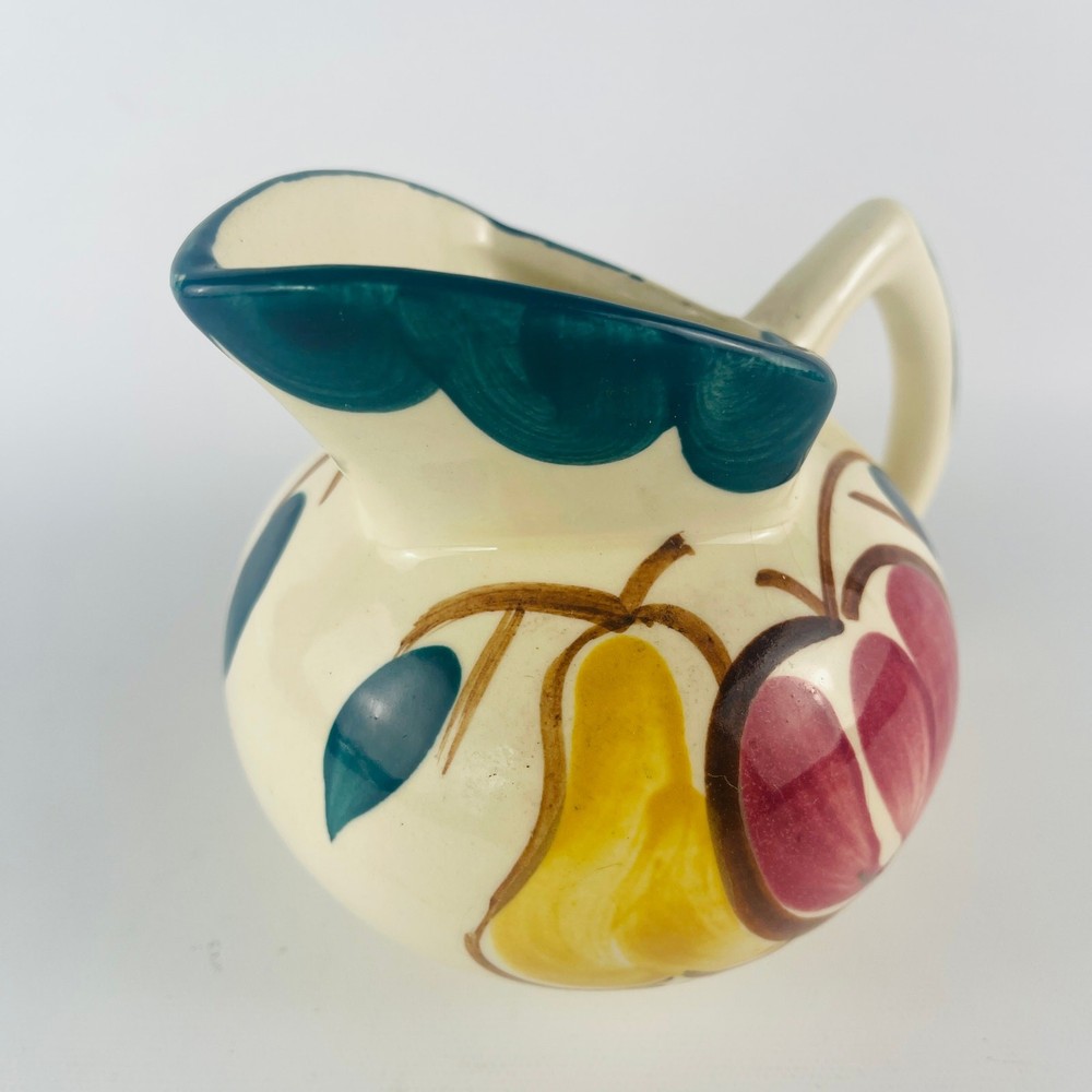 Purinton Pitcher Creamer Fruit Pattern Vintage