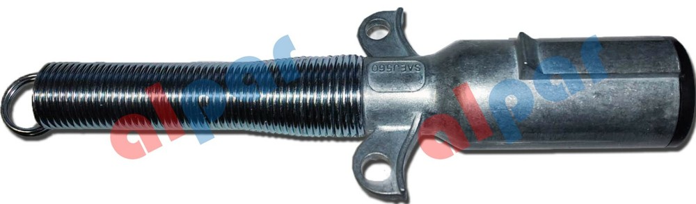 7-Way Connector Trailer Plug w/Spring Stiffener SAE-J560