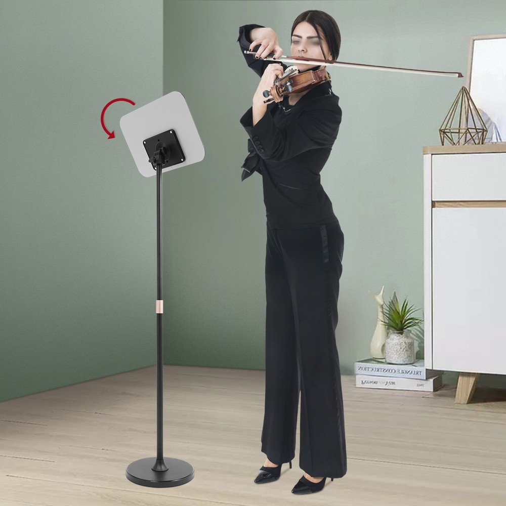 Adjustable Portable Music Stand with Stable Base for Orchestral Use